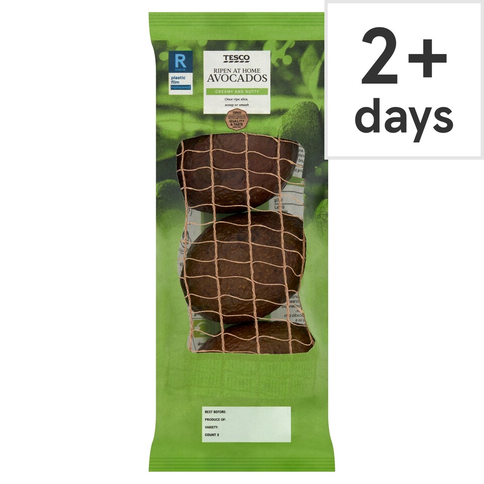 Tesco Ripen At Home Avocados 3Pack
