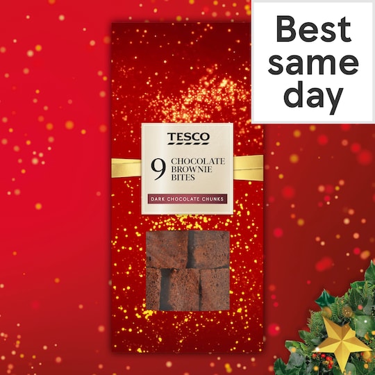 Tesco 9 Festive Brownie Bites Tesco Groceries