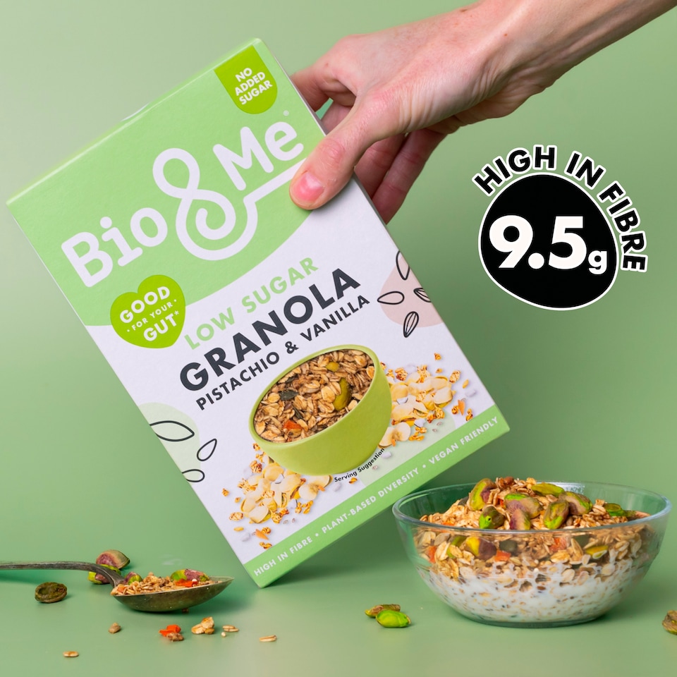 image 1 of Bio&Me Pistachio & Vanilla Low Sugar Granola 360g