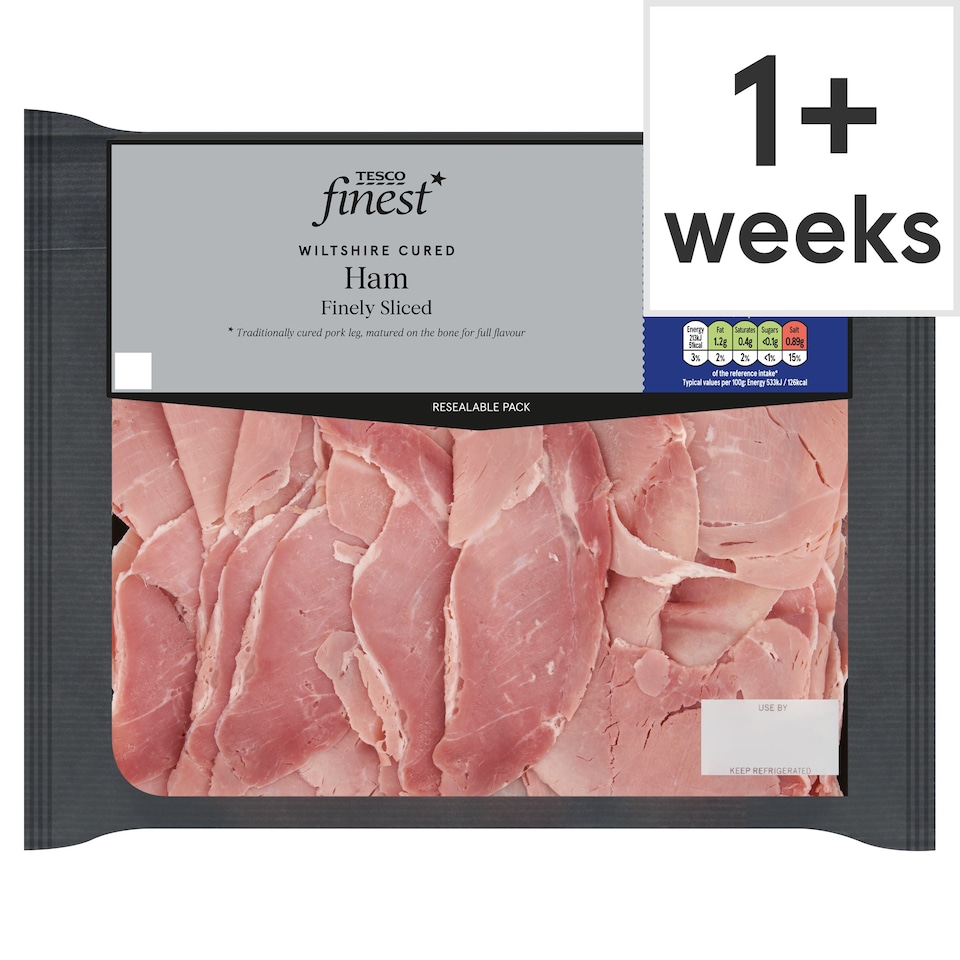 Tesco Finest Wiltshire Finely Sliced Ham 200g
