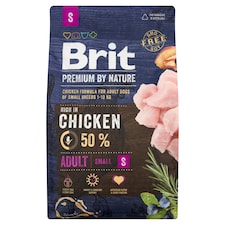 Brit Premium by Nature Adult S kompletní krmivo pro psy 3kg