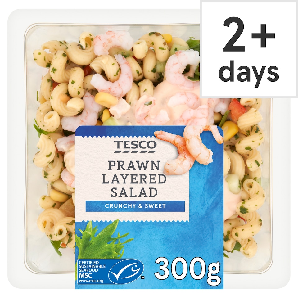 Tesco Prawn Layered Salad 300G