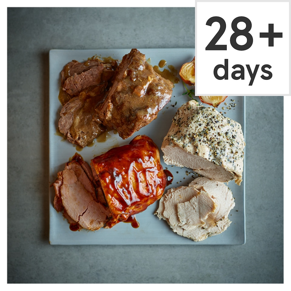 Tesco Turkey, Gammon & Beef Roasting Trio Serves 4