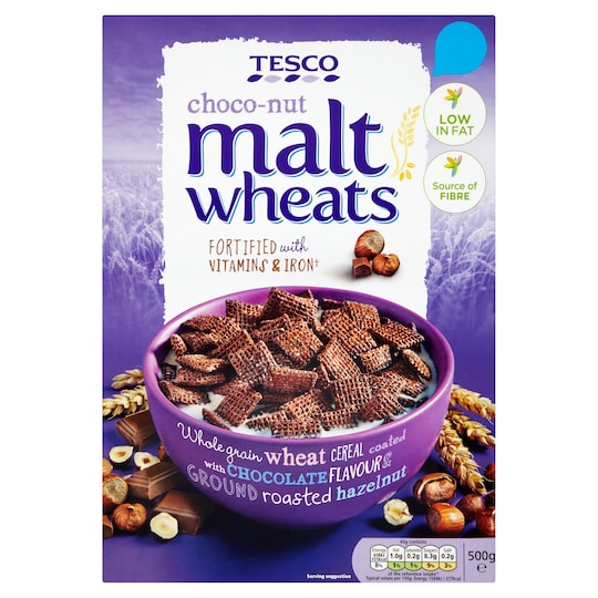 Tesco Malt Wheat ChocoNut 500G Tesco Groceries