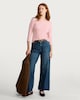 image 2 of F&F Pure Cotton Boat Neck Top in Pink