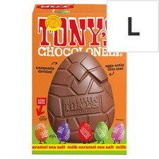 Tony's Chocolonely Milk Caramel Sea Salt Easter Egg 242g