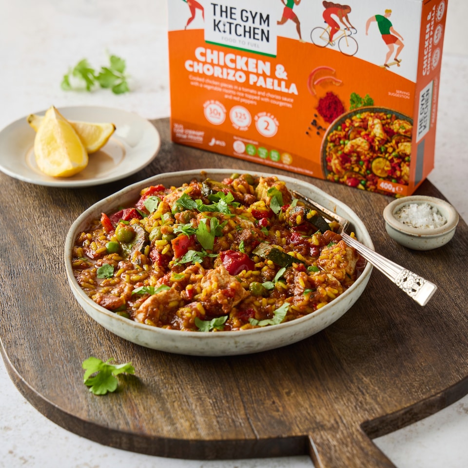 image 1 of The Gym Kitchen Chicken & Chorizo Paella 400G