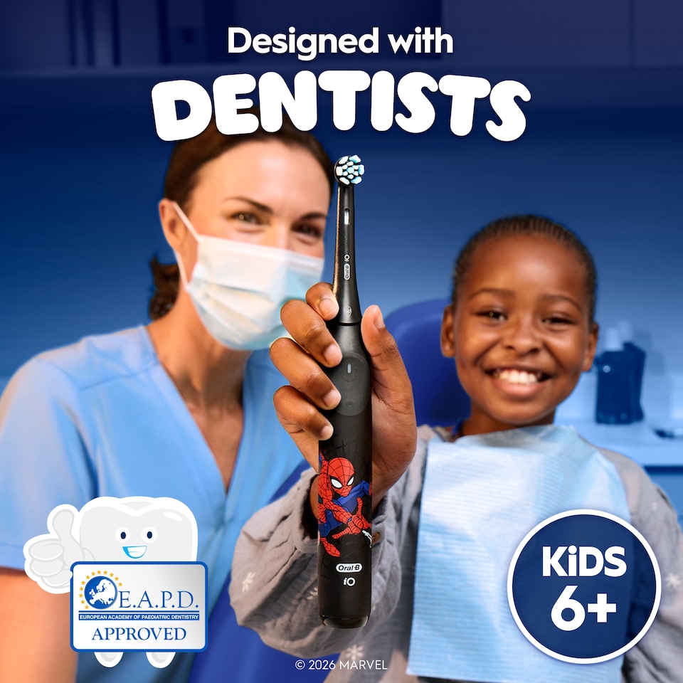 image 1 of ORAL-B iO2 Kids Junior Spiderman Gentle Clean Refills 2CT