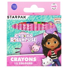 Dreamworks Gabby's Dollhouse Crayons 12 pcs