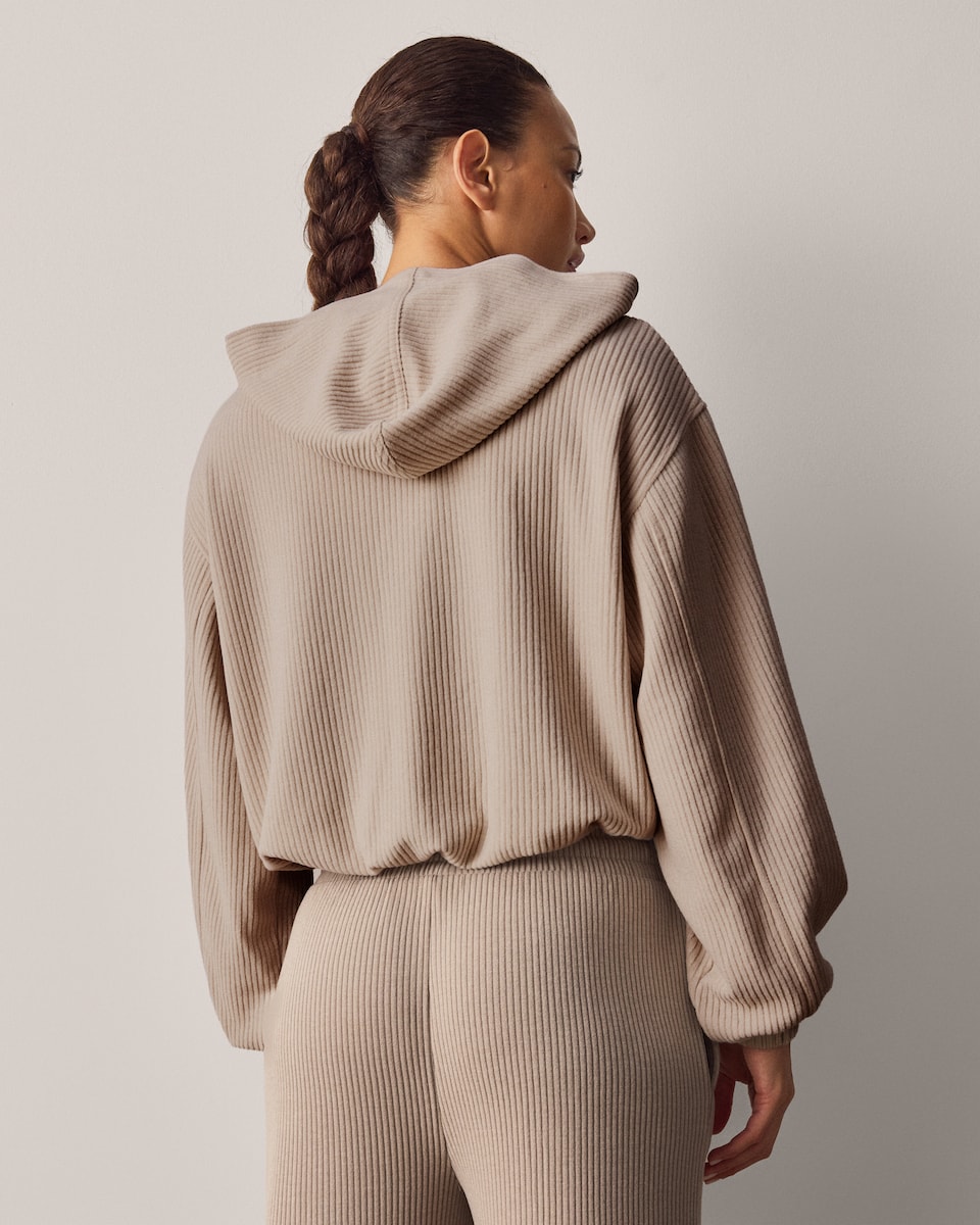 image 1 of F&F Active Zip Up Hoodie in Neutral