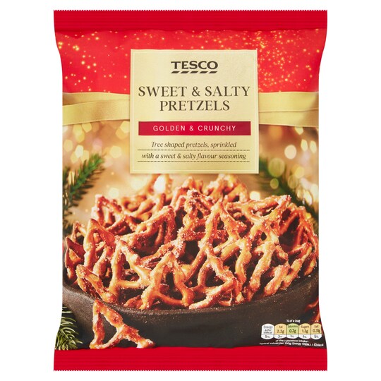 Tesco Sweet And Salty Pretzels 200G Tesco Groceries