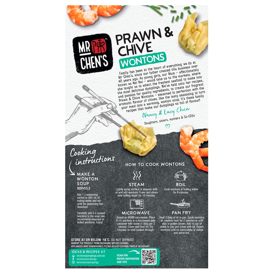 image 1 of Mr Chen's Prawn & Chive Wontons 240g