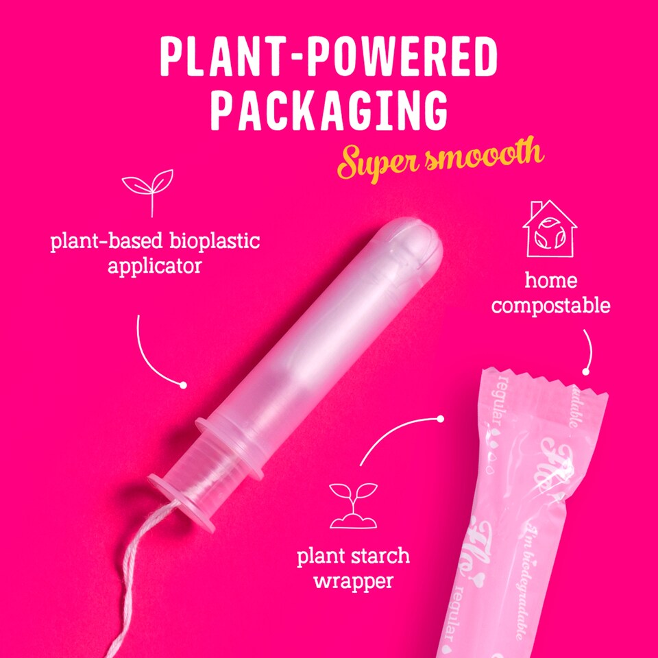 image 1 of Flo Organic Tampons 8 Regular & 6 Super Size