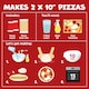 image 2 of Dr. Oetker Make Your Own Pizza Baking Kit 440G