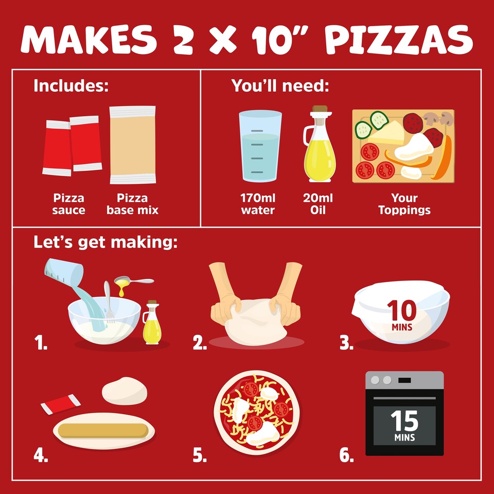 image 1 of Dr. Oetker Make Your Own Pizza Baking Kit 440G