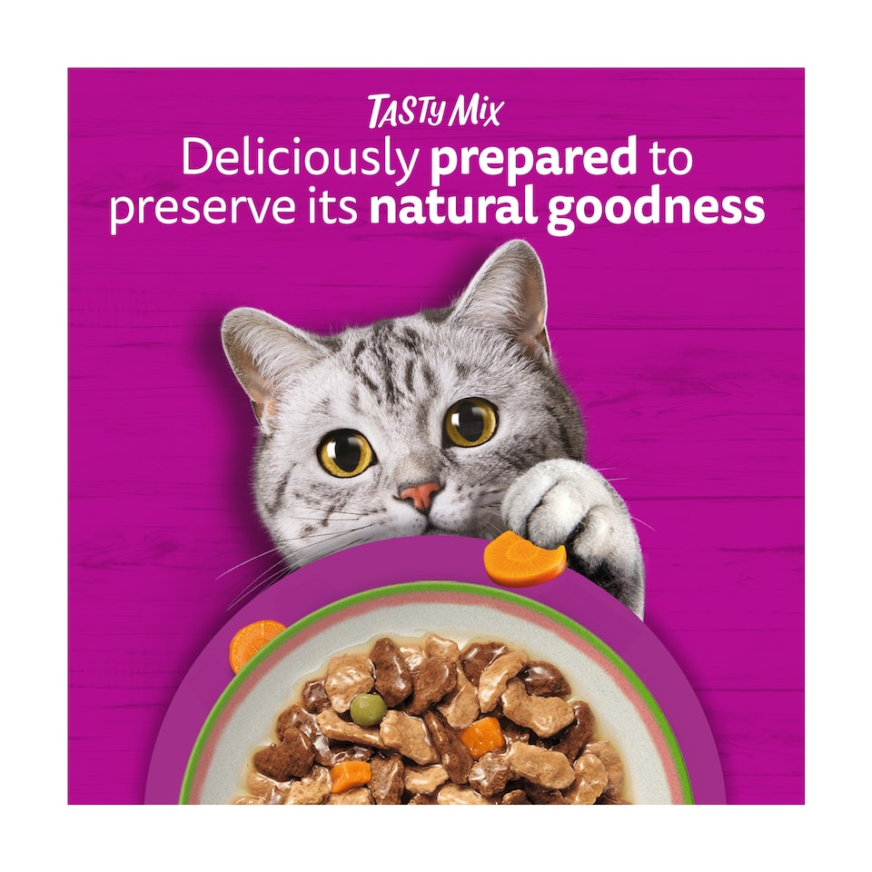image 1 of Whiskas Tasty Mix Chef's Choice Cat Food Pouches Gravy 12x85g
