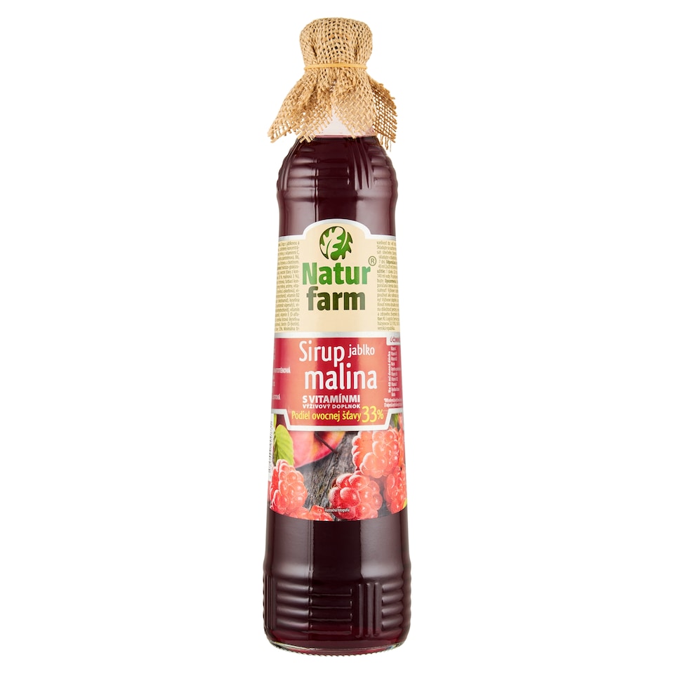 image 1 of Natur Farm Apple Raspberry Syrup with Vitamins 0.7 L