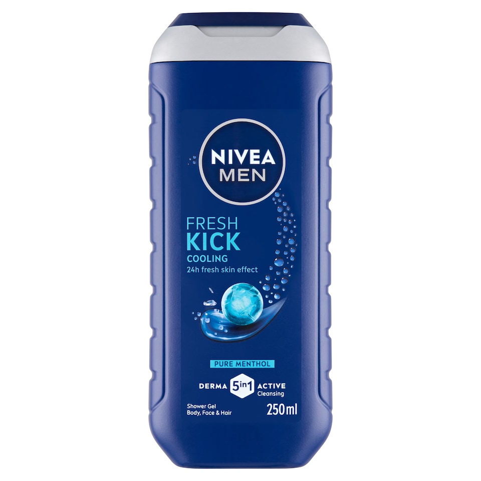 Obrázek 1 pro produkt Nivea Men Fresh Kick 5 v 1 Sprchový gel 250ml