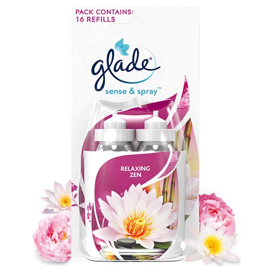 Glade Sense & Spray Duo Refill Relaxing Zen Tesco Groceries