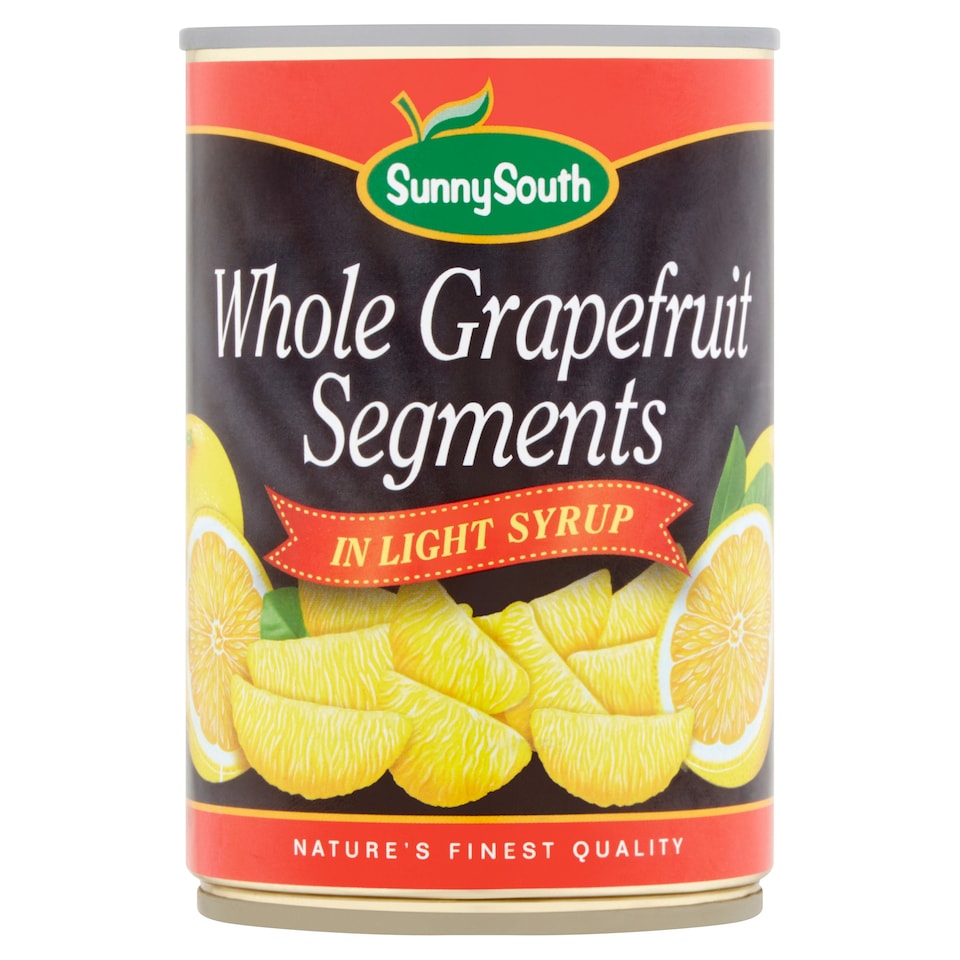 Sunny South Whole Grapefruit Segments In Syrup 425G