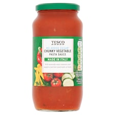 Tesco No Added Sugar Chunky Veg Pasta Sauce 500g