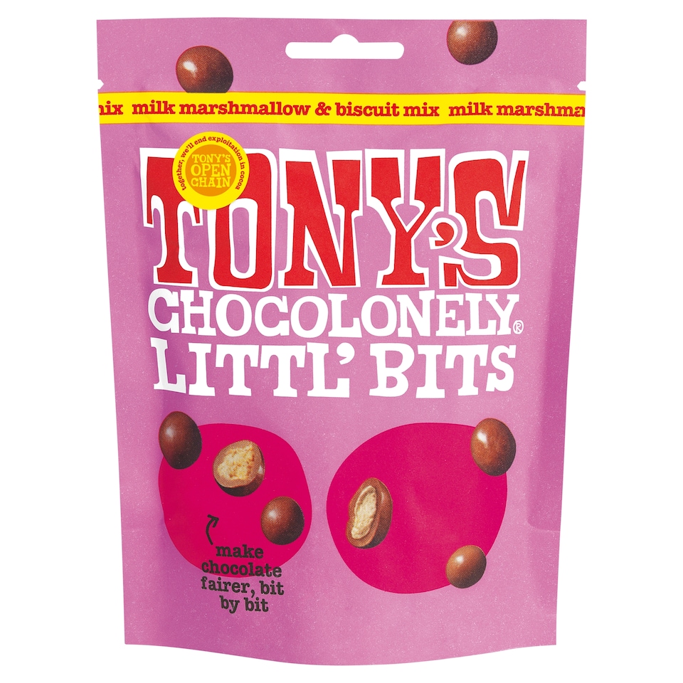 image 1 of Tony's Chocolonely Littl' Bits Marshmallow 100G