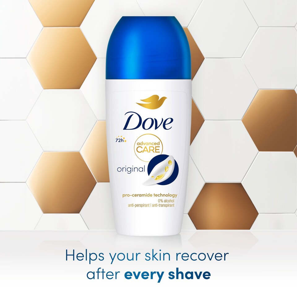 image 1 of Dove Advanced Care Original 72h Roll-On Antiperspirant Deodorant 50ml