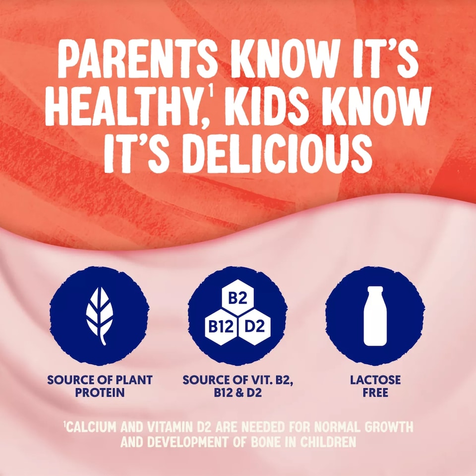 image 1 of Alpro Kids Strawberry Soya Dairy Free Yoghurt Alternative 4 x 115g