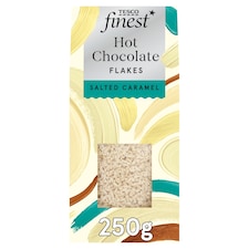 Tesco Finest Belgian Salted Caramel & White Hot Chocolate Flakes 250g