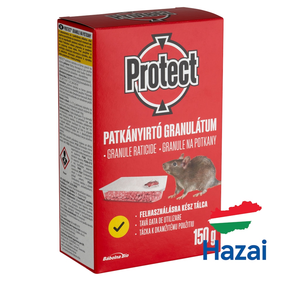 Protect rágcsálóirtó granulátum 2 x 75 g (150 g)