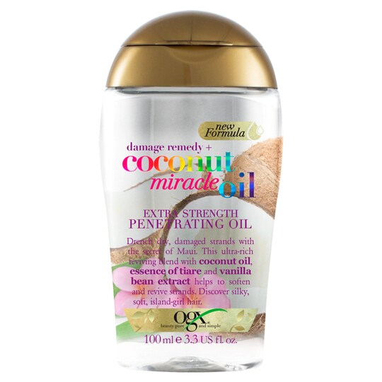 Ogx Coconut Miracle Oil Extra Strength 100Ml Tesco Groceries