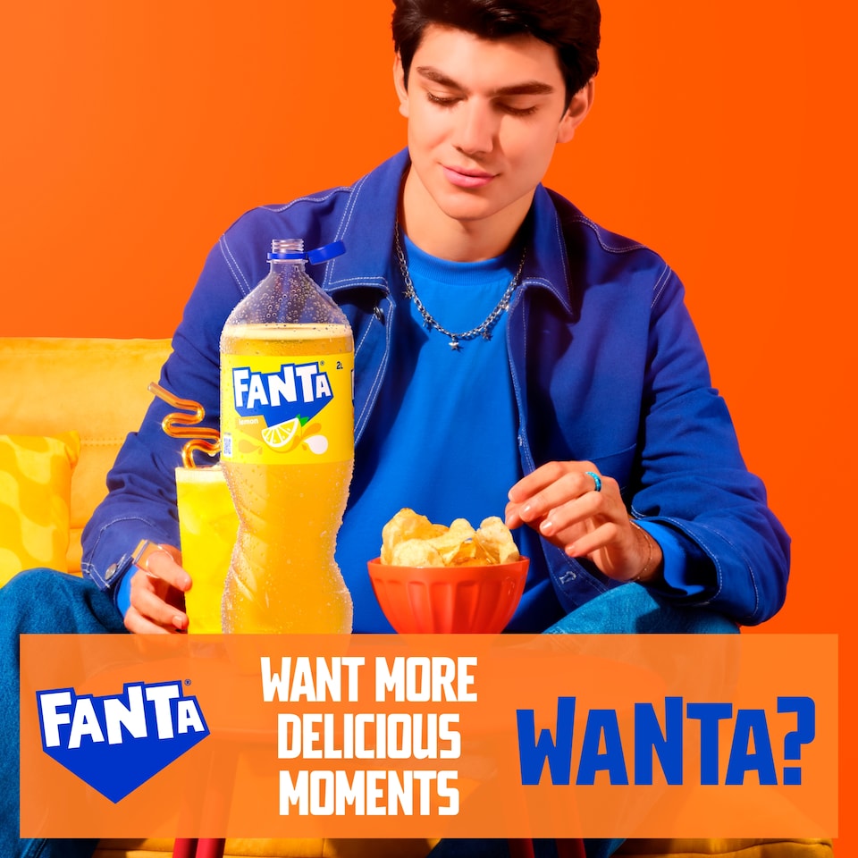 image 1 of Fanta Lemon Soft Drink Bottle 2L