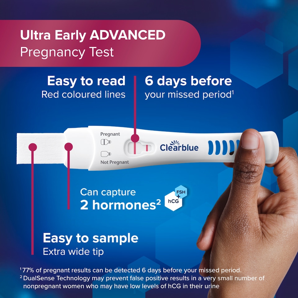 image 1 of Clearblue Ultra Early Advanced Pregnancy Tests 5 tests