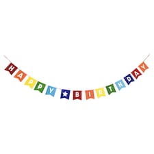Happy Birthday Felt Banner