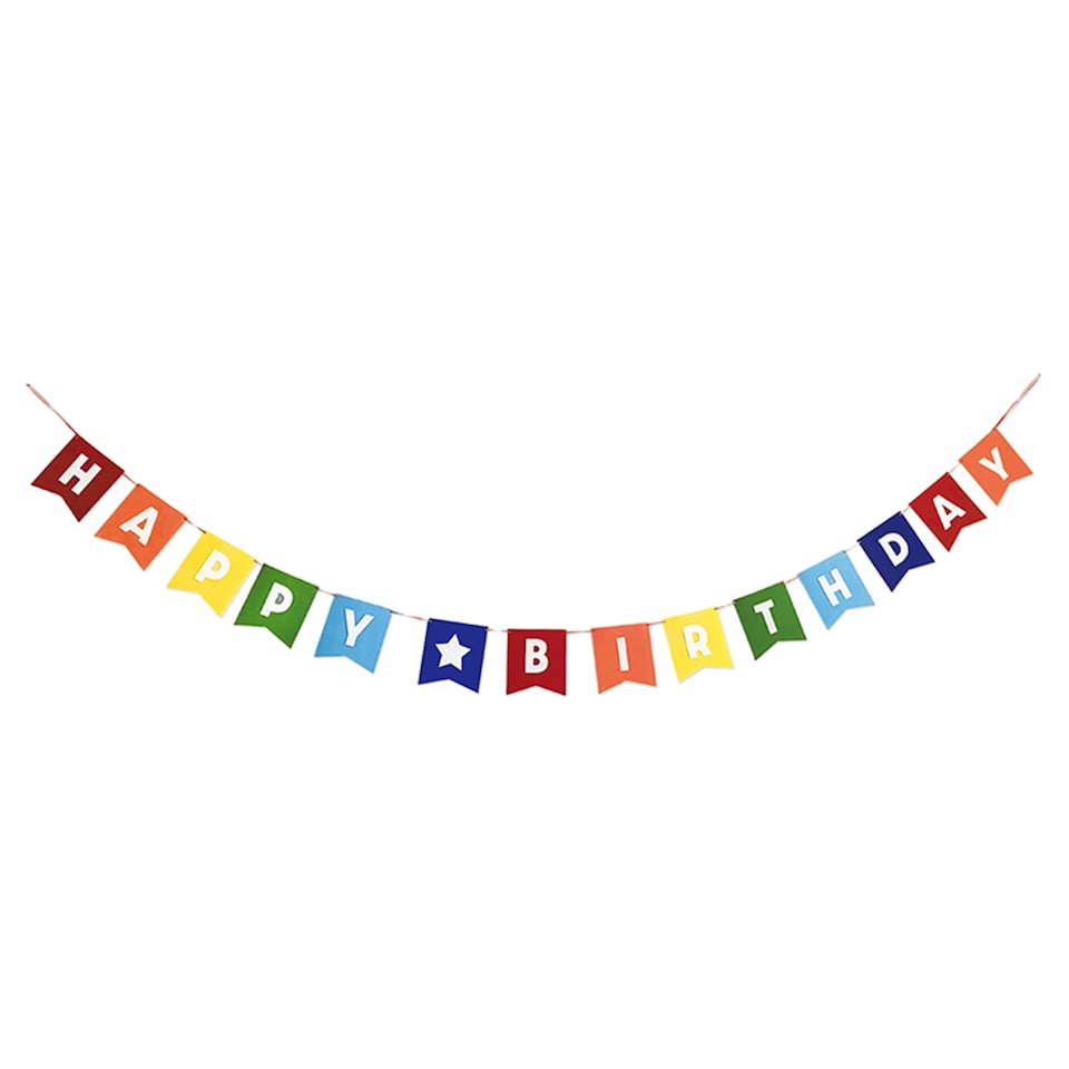 Happy Birthday Felt Banner