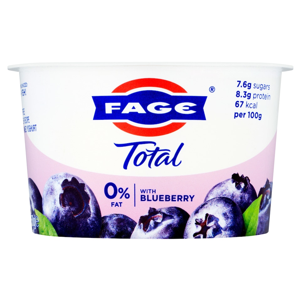Fage Total 0%Fat Greek Recipe Yoghurt Blueberry 150G