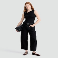 F&F Barrel Leg Jeans in Black