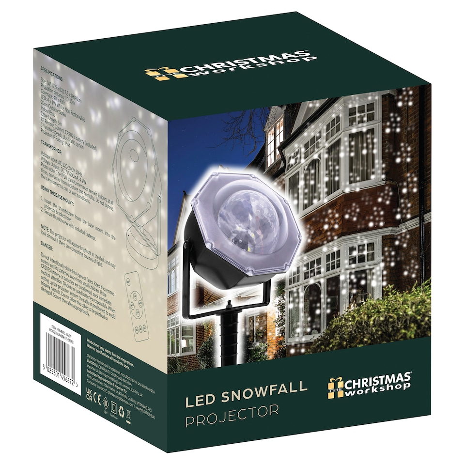 image 1 of Christmas Workshop LED Snowfall Projecter
