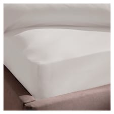 Silentnight Supersoft White Fitted Sheet Double