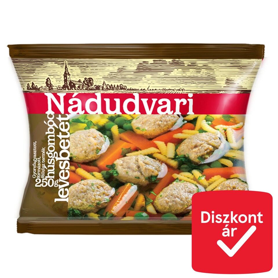 Nádudvari gyorsfagyasztott húsgombóc levesbetét 250 g