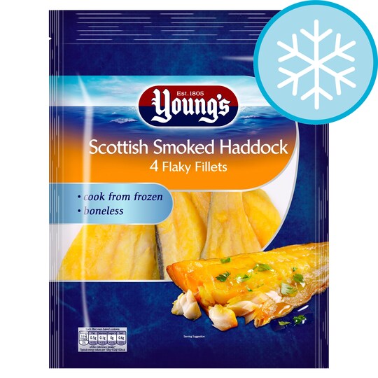Youngs 4 Scottish Smoked Haddock Fillets 400G Tesco Groceries