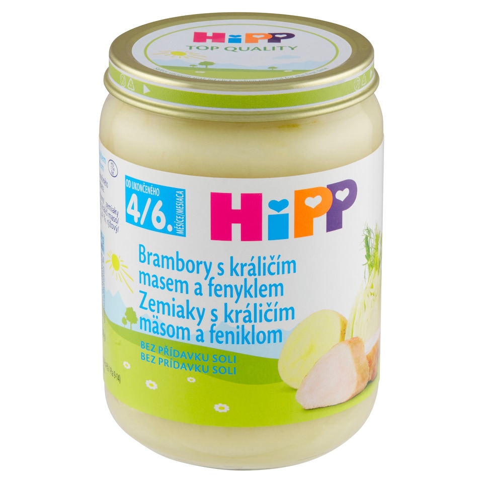 HiPP Brambory s králičím masem a fenyklem 190g