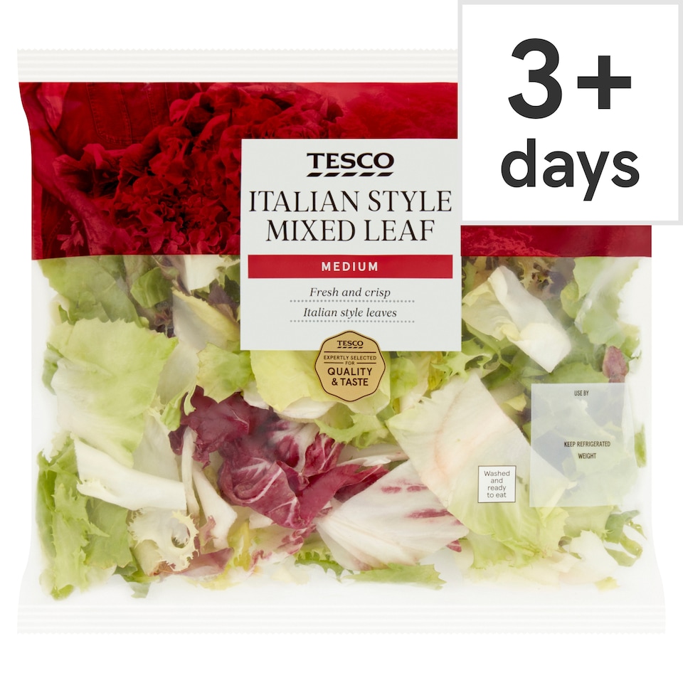 Tesco Italian Style Mixed Leaf 80G