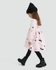 image 3 of F&F Girls Halloween Print Cotton Rich Sweater Dress in Multi