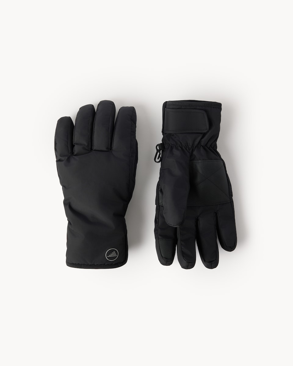 image 1 of F&F Padded Gloves in Black