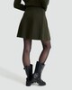 image 3 of F&F Cotton Blend Flared Mini Skirt in Olive