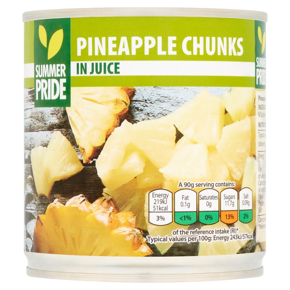 Summer Pride Pineapple Chunks In Juice 425G