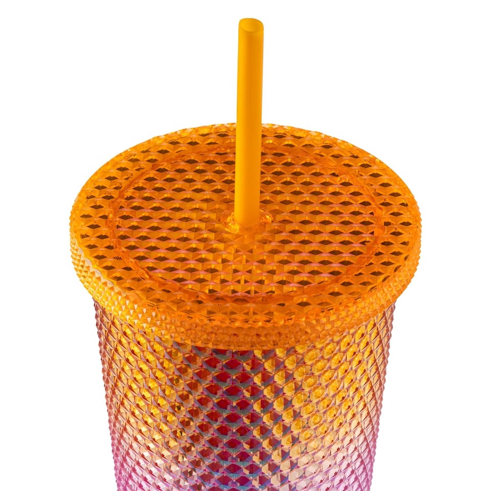 image 1 of Core Kitchen Pink Orange Tumbler 710mL 