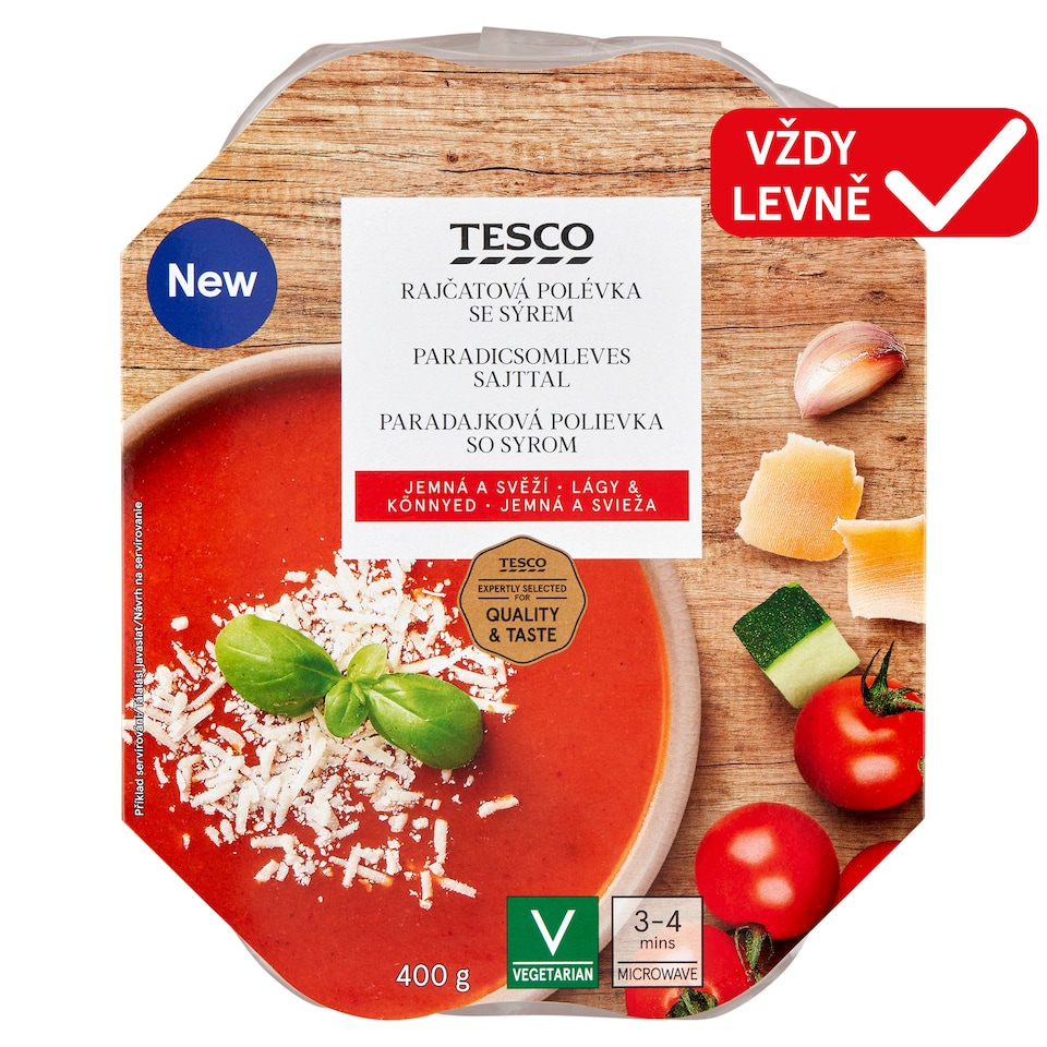 Tesco Tomato Soup with Cheese 400g