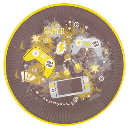 Tesco Gaming Plates 10 Pack Tesco Groceries